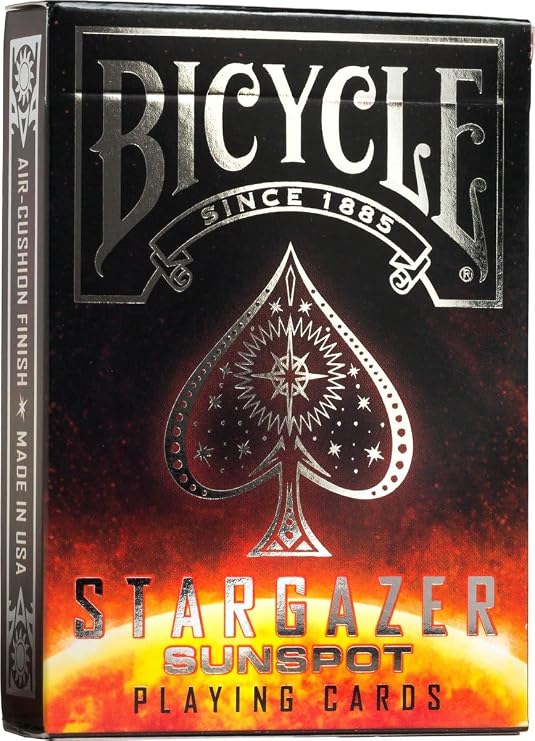 Bicycle Sunspot Stargazer Playing Cards, 1 Deck, Air Cushion Finish, Professional, Superb Handling & Durability