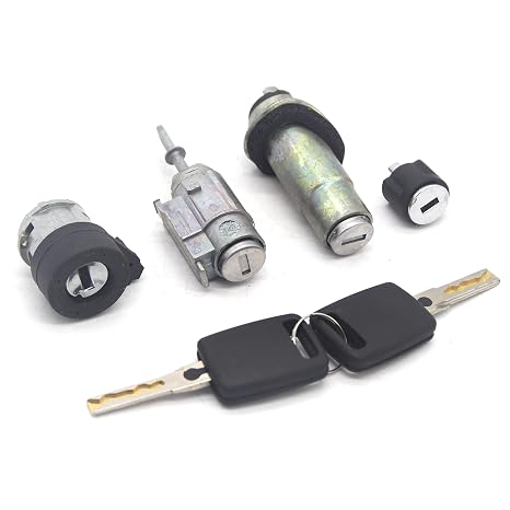 COMPLETE LOCK SET IGNITION SWITCH LEFT DOOR TRUNK LOCK BARREL CYLINDER, for, A6 C5 4B 4D0905855G 4B0905851B Car Door Lock(A6 SET)