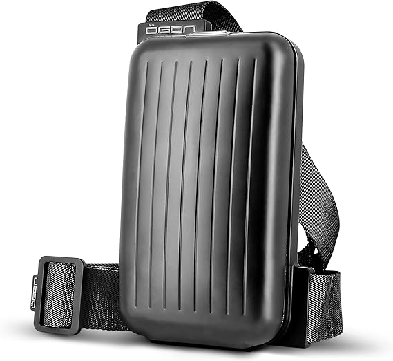 Aluminum Crossbody Phone Bag with RFID Wallet. Model: PHONE BAG