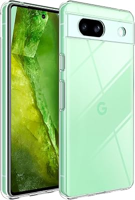 Google Pixel 8a Case, Ultra [Slim Thin] Flexible Clear TPU Phone Case for Google Pixel 8a Gel Rubber Soft Skin Silicone Protective Case, Anti-Yellowing, Drop Protection,Transparent