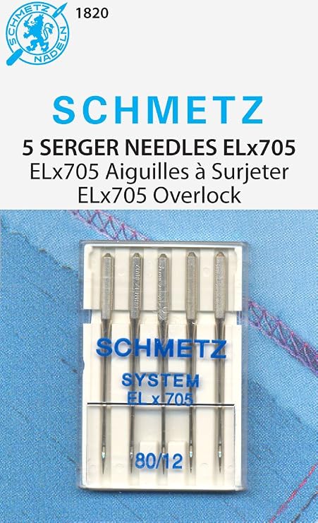 ELX705 Serger Needles -Size 14/90 5/Pkg (74063)