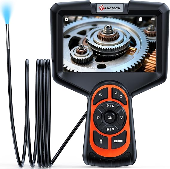3.9mm Borescope Camera with Light, 5" Industrial Endoscope Camera