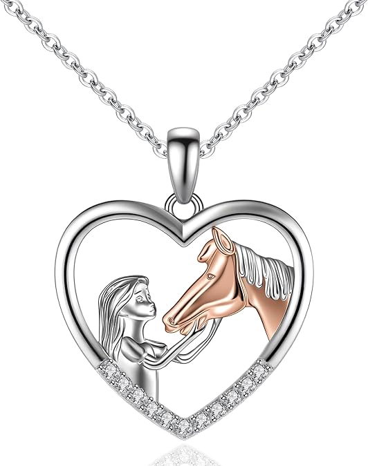 Trinckle Horse Necklace as Horse Stuff for Girls, Gifts for Horses Lovers
