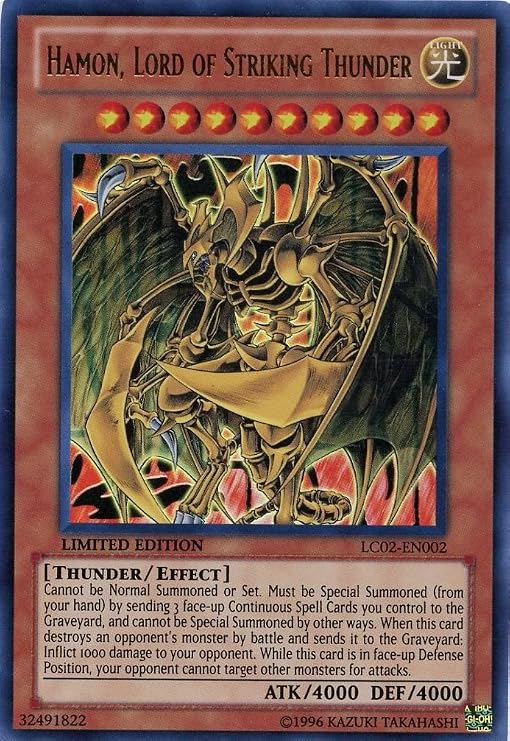 YU-GI-OH! - Hamon, Lord of Striking Thunder (LC02-EN002) - Legendary Collection 2 - Limited Edition - Ultra Rare