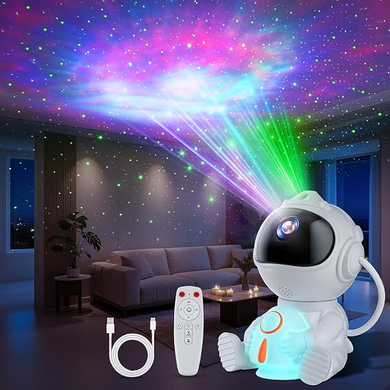 Astronaut Galaxy Projector, Star Projector with 8 Nebula Modes [Energy Class G]