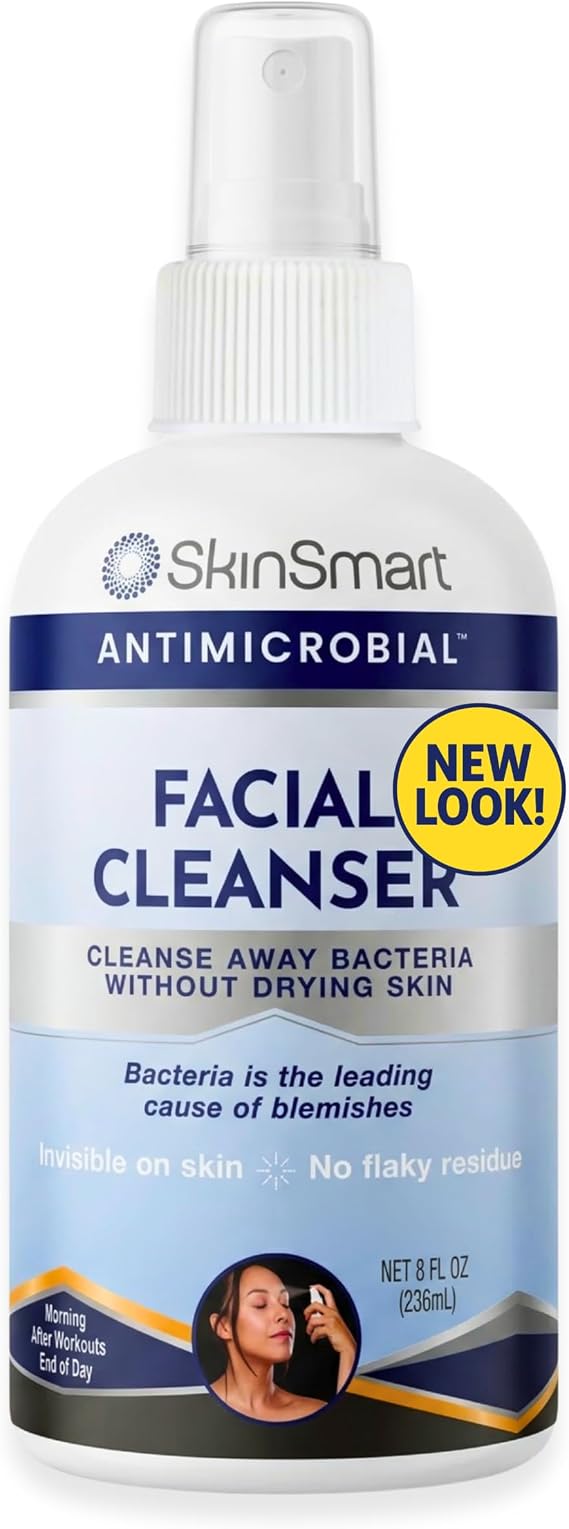 SkinSmart Facial Cleanser for Acne, Targets Bacteria for Active Teenage