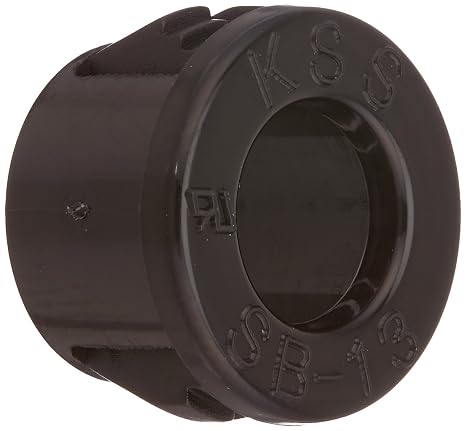 Morris 22316 Snap Bushings, .50-Inch, Black, 10-Pack