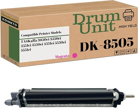 Compatible Drum Unit Replacement for Kyocera DK-8505 302LC93014, for TASKalfa 3050ci 3550ci 3551ci 4550ci 4551ci 5550ci 5551ci Printer (1-Pack Magenta)