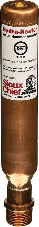Sioux Chief 653-B Hydra ester Water Hammer Arrester for Piping Systems