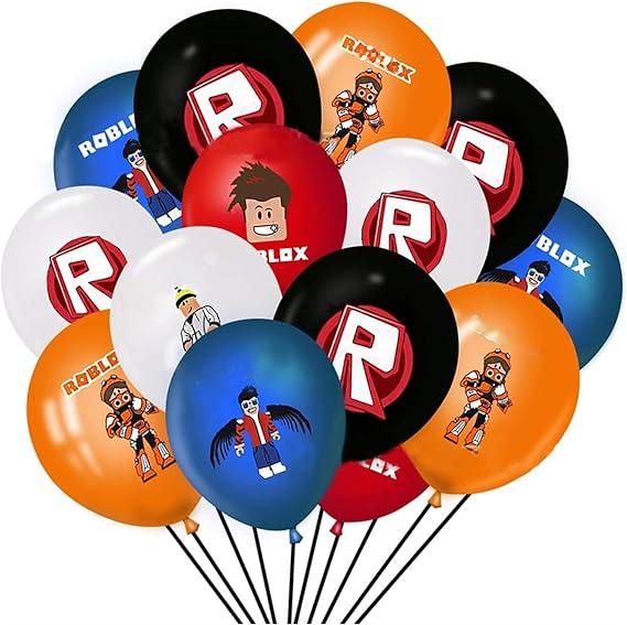 18Pcs Game Roblox Balloons, Birthday Party Decorations, Party Latex Balloons For Birthday Party Decoration