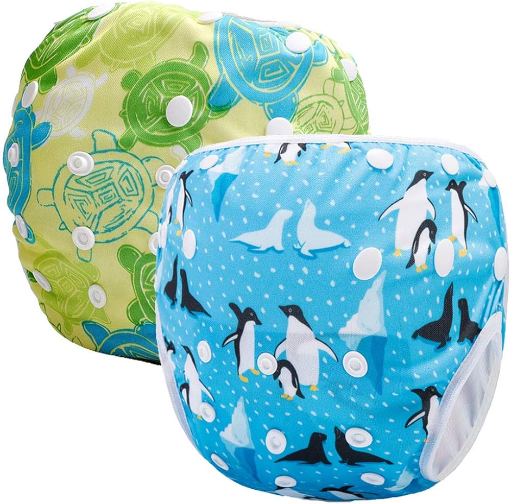 Storeofbaby Reusable Baby Swim Diapers Swimming Pants for Newborn Toddlers 0-3 Years