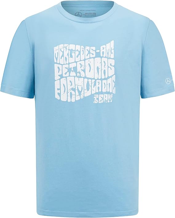 Mercedes AMG Petronas Team Retro Short Sleeve T-Shirt (Green/Purple/Blue)
