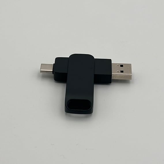 32GB USB Type-C Flash Drive, Dual OTG Memory Stick, USB 3.0, with Keychain, for Android, PC, MacBook