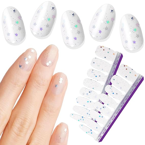 Color Street - Wishing Stars - 16 Double-Ended Nail Strips