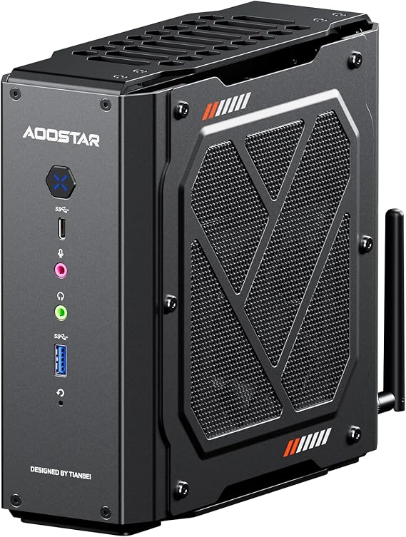 AOOSTAR GODY Mini PC AMD Ryzen 9 7940HX + Radeon RX 7600 XT GDDR6 8GB Discrete Graphics High Performance Gaming Desktop Computer | Supports 4K Dual