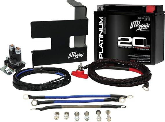UTV Stereo 12V Sealed AGM Dual Battery Kit for Can-Am Maverick X3