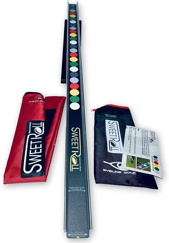 EyeLine Golf Sweet Roll Rail System - The Perfect aid to Learn Green Reading, Speed, and Perfect Practice routines. Made in USA