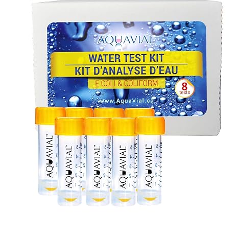 Water Testing Kit - 8 Pack for E. Coli and Coliform Bacteria Detection | High Sensitivity Water Testing Kits for Drinking Water or Well | DIY Water Quality Tester for Professional Use