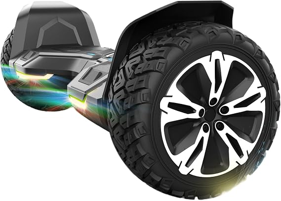 Gyroor Warrior 8.5" All-Terrain Off-Road Scooter with 700W Dual Motors,Bluetooth Speaker,APP Control & LED Lights-Self-Balancing Scooter for Adults and Kids