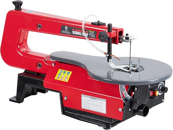 16-Inch Variable Speed Scroll Saw with Adjustable Tilt Table, Scroll Saws for Woodworking, Ideal for Curved & Intricate Cutting
