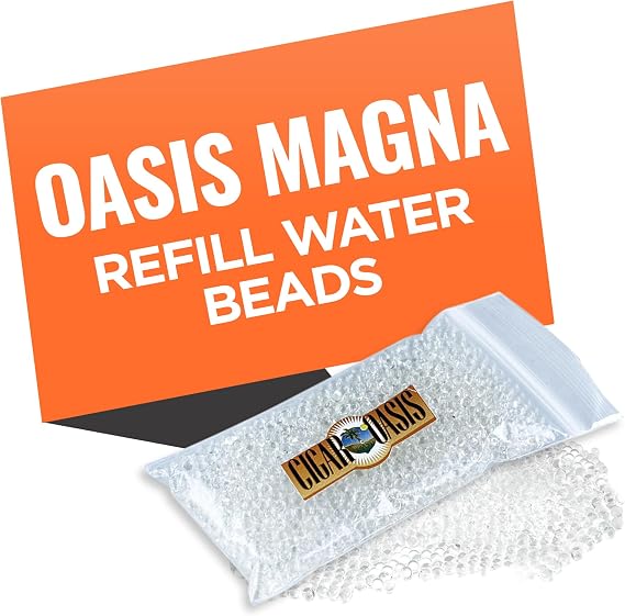 Cigar Oasis Magna Refill Water Beads - Optimal Humidor Solution for Stable Humidity, Compatible with Magna 3.0 and Older Models, Ideal for Humidification in Cigar Humidors