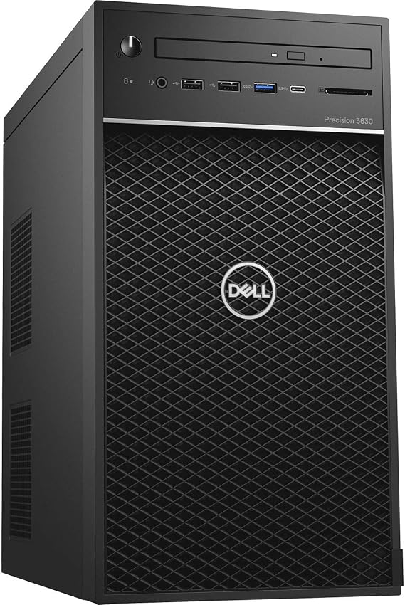 Dell Precision 3630 Tower Workstation Business Desktop, Intel Quad-Core Xeon E-2124G up to 4.5GHz, 64GB DDR4 RAM, 2TB PCIe SSD, DVDRW, NVI-Dia Quadro P2000 5GB, USB WiFi Adapter, Windows 10 Pro