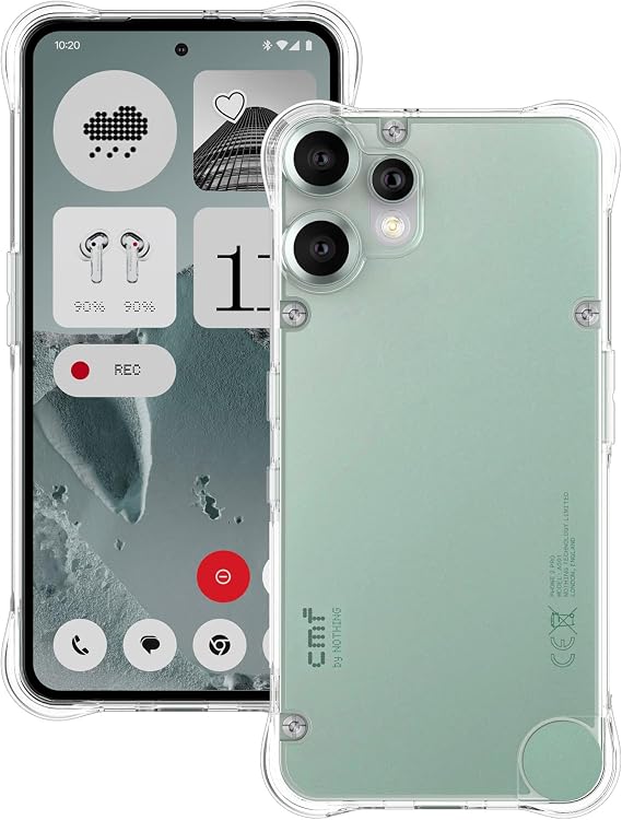 Foluu Clear Case for Nothing CMF Phone 2 Pro - Slim Fit Scratch Resistant TPU Silicone Reinforced Corners Protective Cover for Nothing CMF Phone 2 Pro 2025