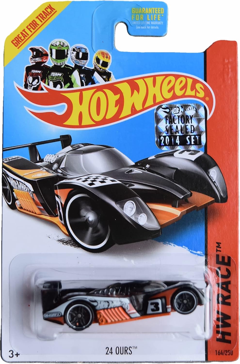 Hot Wheels 24 Ours, Race 164250, Black