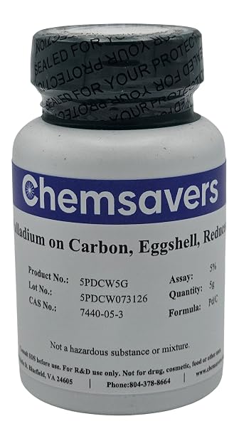 5% Palladium on Carbon, Eggshell, Reduced, Wet, 5g