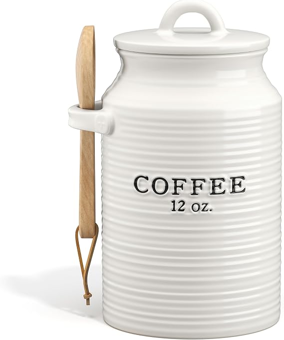 Barnyard Designs Ceramic Coffee Canister for Kitchen Counter (Coffee)