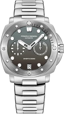 Pagani Design Mens Automatic Mechanical Watch Sports Diving Waterproof Nylon Band Mens Watch Automatic Calendar Sapphire Glass Watch