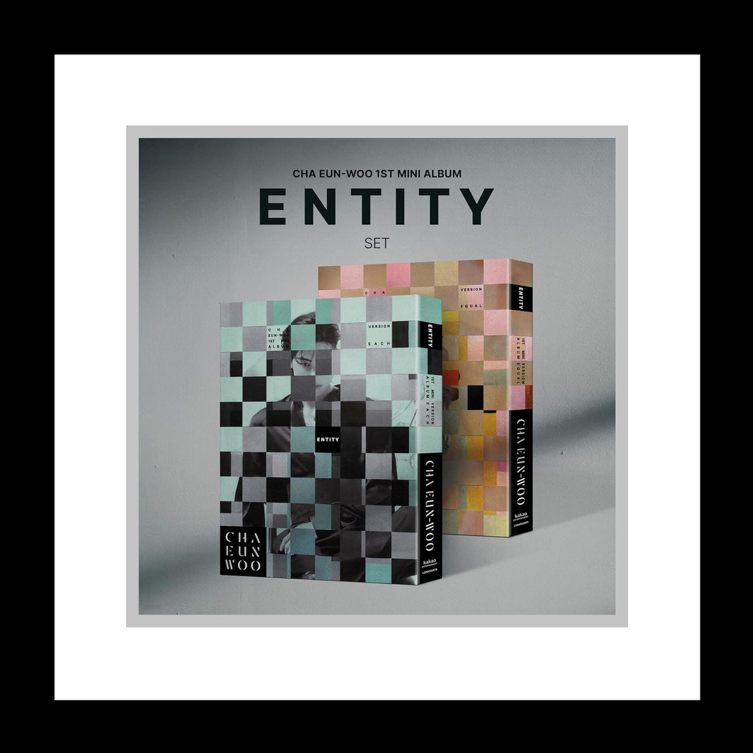 Astro Cha Eunwoo Entity 1st Mini Album CDFolding Poster on PackPhotobookPhotocardStickerDIY EntityAccordion Lyric PaperTracking Sealed EUN WOO Random Version