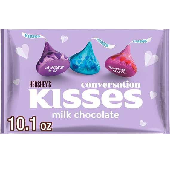 HERSHEY'S KISSES Milk Chocolate, Candy Bag, 10.1 oz