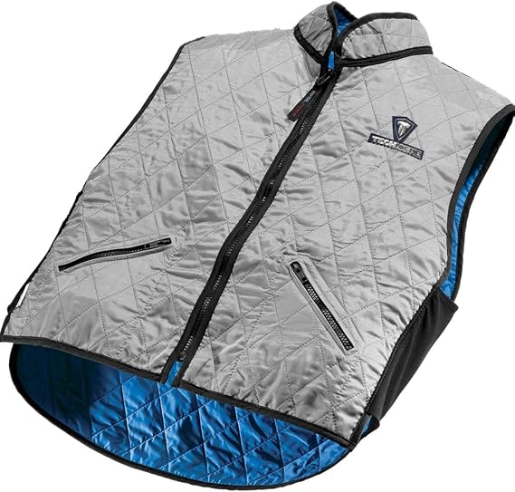 HyperKewl Evaporative Cooling Deluxe Sport Vest - SILVER-X-SMALL