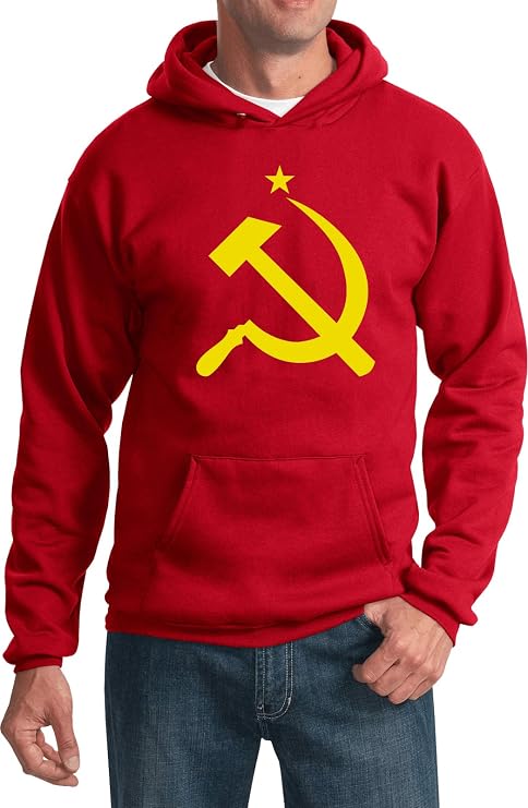 Buy Cool Shirts Soviet Union Hoodie Yellow Hammer and Sickle