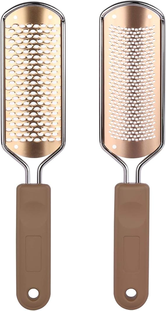 2 Pack Foot File Callus Remover Rasp Feet Scrubber for Dead Skin