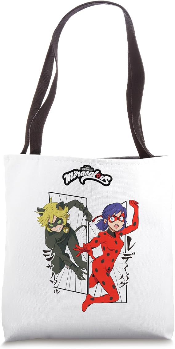 Miraculous Ladybug Cat Noir Manga 2 Tote Bag