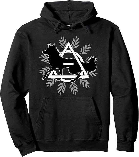 Wolf Theta Delta Logo Alpha Alter Kin Otherkin Therian Pullover Hoodie
