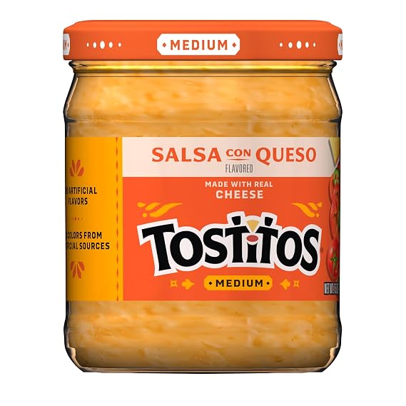 Tostitos Dip, Salsa Con Queso, Medium, 15oz