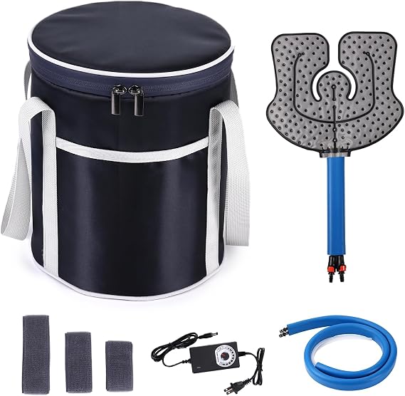 Cryo Cuff Knee Cold Therapy System Ice Machine Cryotherapy Freeze Kit with Universal Pad for Knee Pain Relief Shoulder Ankle Back Hip Leg Arthritis Swelling Injury Recovery (Cold Therapy System Kit)