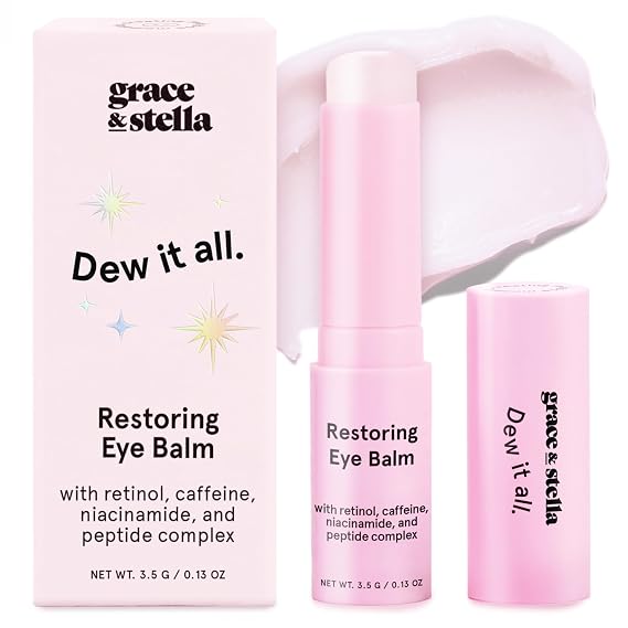 grace & stella Under Eye Brightener Balm Stick - Travel Size Toiletries