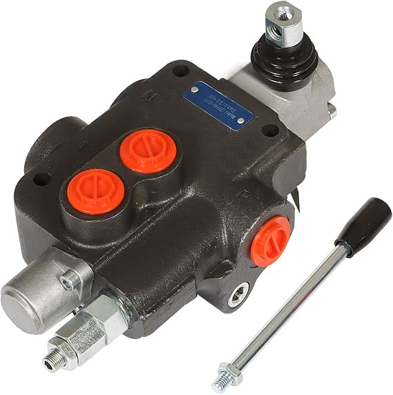 ALL-CARB Hydraulic Valve 1 Spool Hydraulic Directional Control Valve 4 Way 3 Place Spring Center 21GPM 3600PSI SAE Ports for Tractors Loaders Tanks