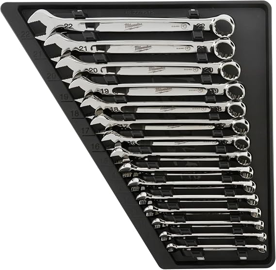 Milwaukee Metric MAX BITE Combination Spanner Set 15 Piece