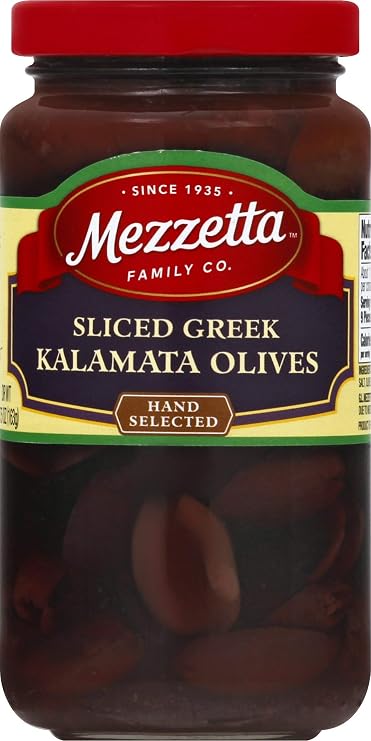 Mezzetta Sliced Kalamata Olives, 5.75 OZ