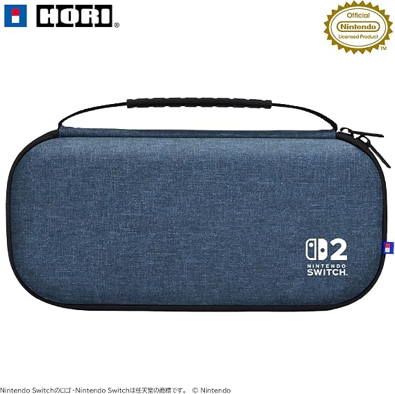 任天堂ライセンス商品スリムハードポーチ プラス for Nintendo Switch™ 2 インディゴブルーSwitch2専用