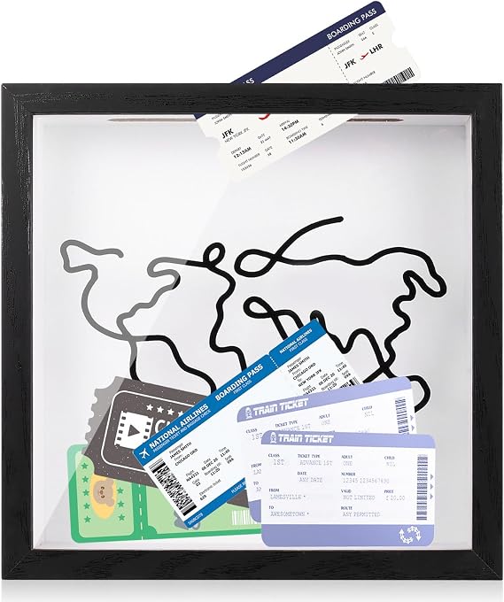 1 Pc Travel Memory Box, Shadow Box Frame