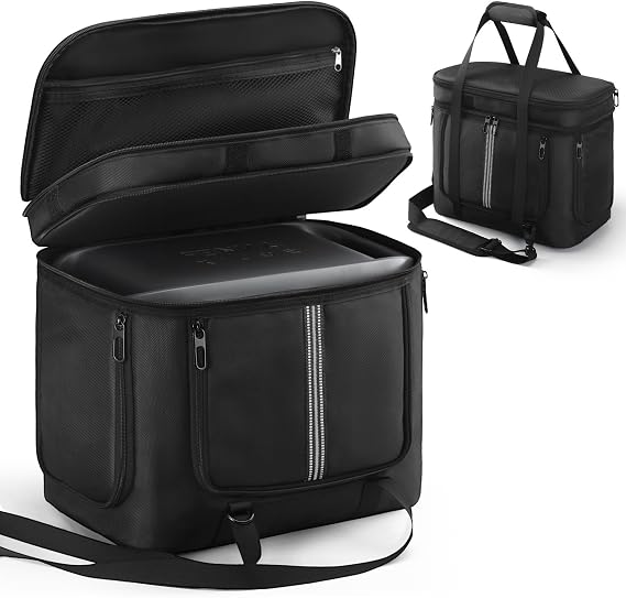 Carrying Case For Anker SOLIX C1000 Portable Power Station,Organizer Case Dustproof Protective Bag with Shoulder Strap for Camping & Outdoor