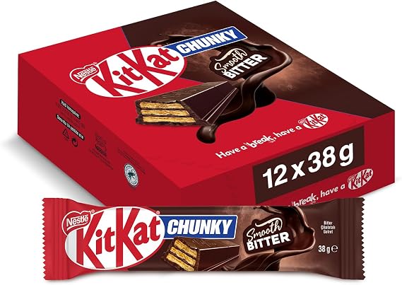 Nestlé Kitkat Chunky Bitter Çikolatalı Gofret 38 Gram x 12