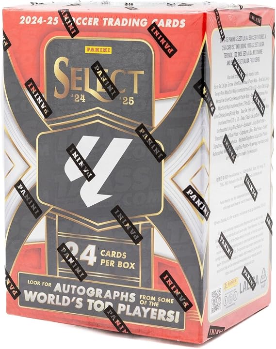 202425 Panini Select La Liga Soccer Blaster Box Official Licensed Trading Cards Includes Parallels & Inserts Collect Stars from FC Barcelona, Real Madrid, Atletico & More