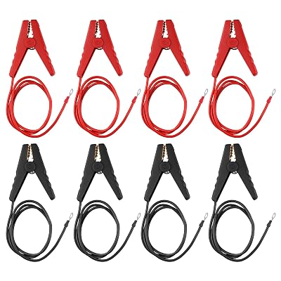 8pcs Electric Fence Wire Connectors, Solar Electrical Fence Charger Kit Electric Fence Wire Connect Electric Fence Clips with Alligator Clip